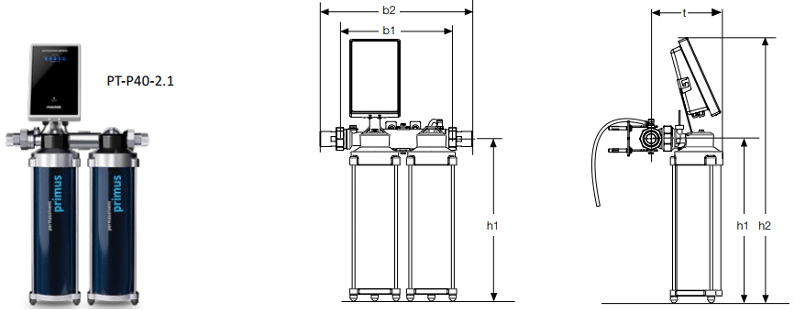 Dimensions Permasolvent Primus Vital module 1 AquaPartner